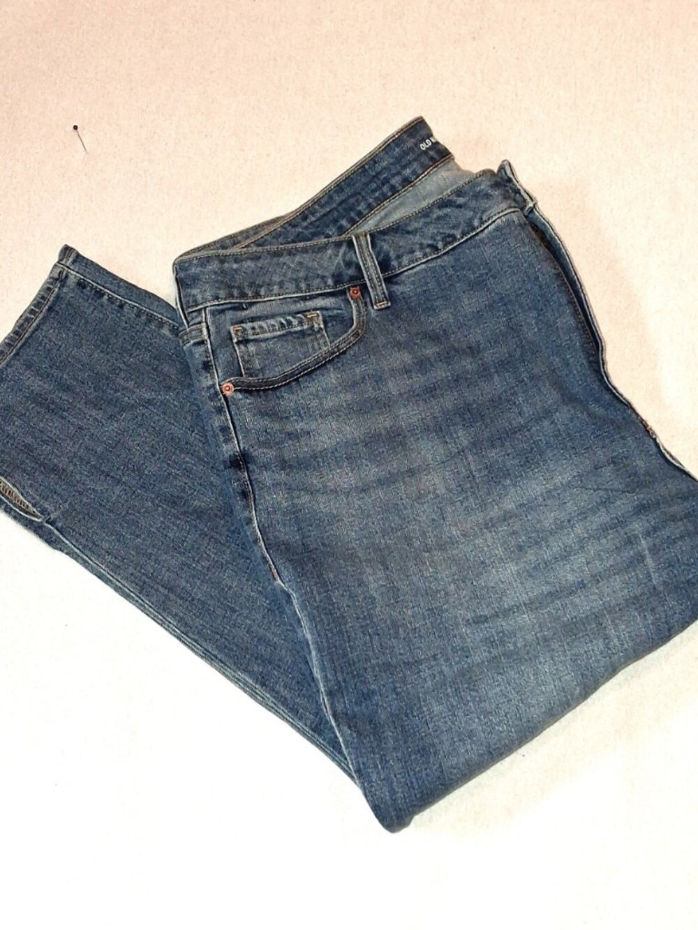 Old Navy Women's Jeans Plus Size 24 High Rise OG Straight Stretch Smooth Pockets